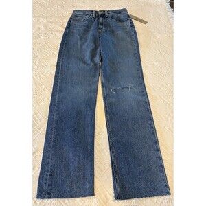 Hudson Women’s Straight Jeans Distressed knee Sz 0 #festival # rodeo #boho